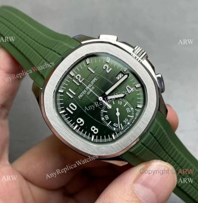 Grade AAA Copy Patek Philippe Aquanaut Chrono 42.2mm Watch 5968g Green Version